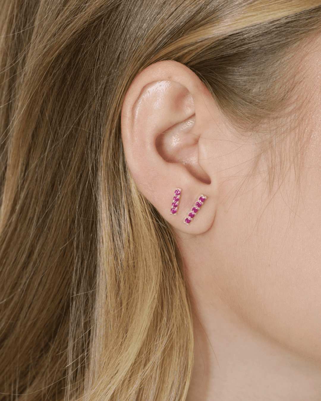 Dupla de Brincos Pink