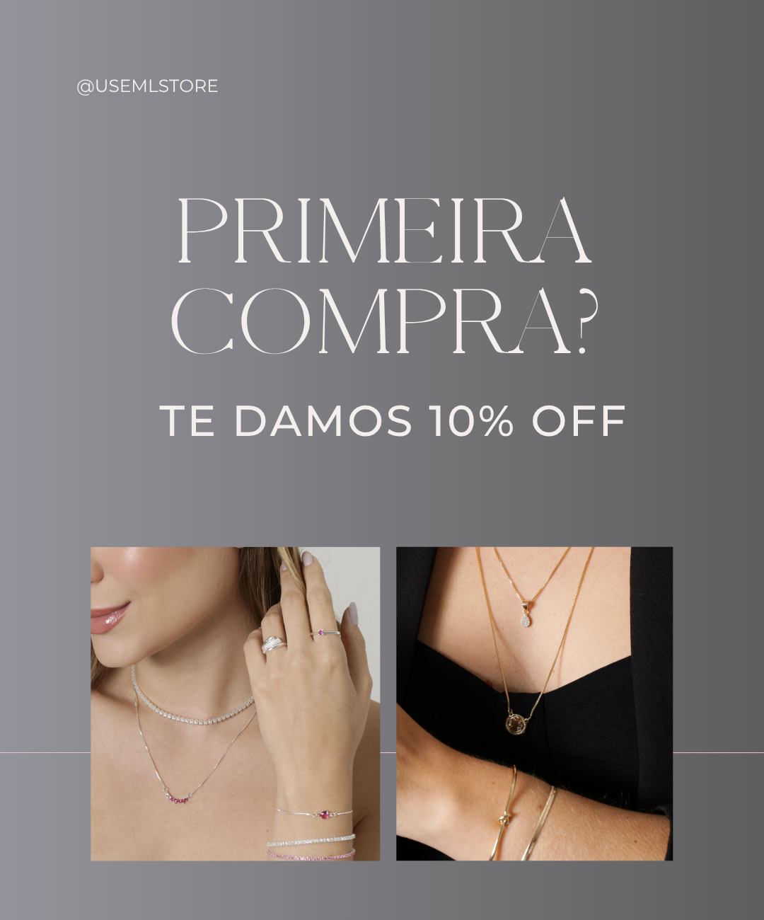10% de desconto na primeira compra - ML SOTRE