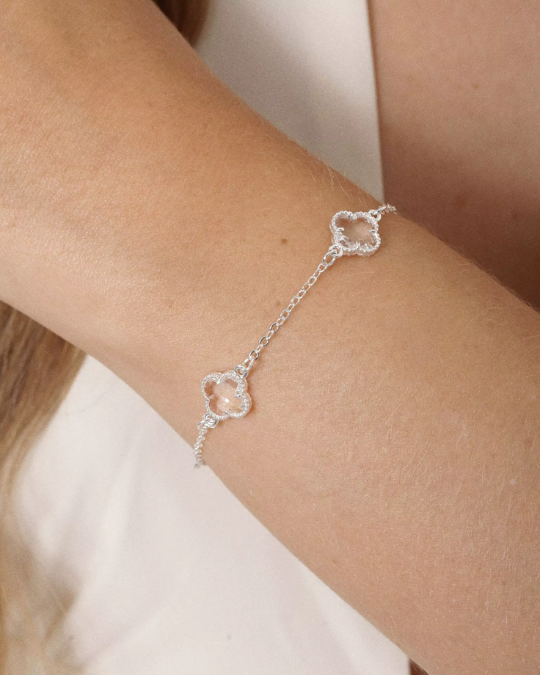 Pulseira Trevo VC - Cristal